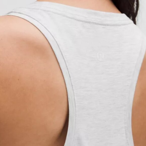 Lululemon Love Tank in Heathered Core Ultra Light Grey, Size 6 - Picture 6 of 8
